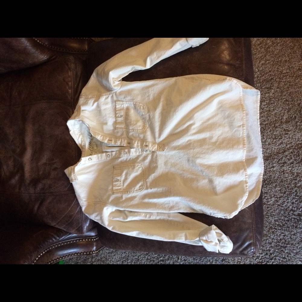 Madewell white button up
